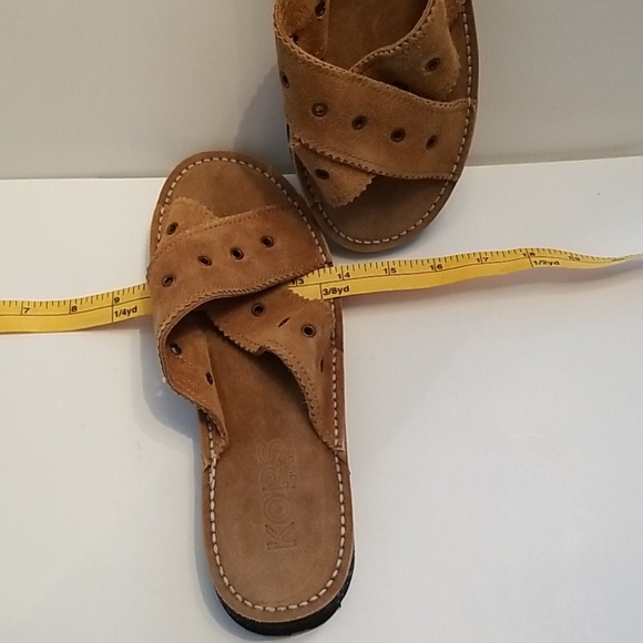 Michael Kors Suede Slides Sandals NIB 8.5 Spain - Picture 11 of 15